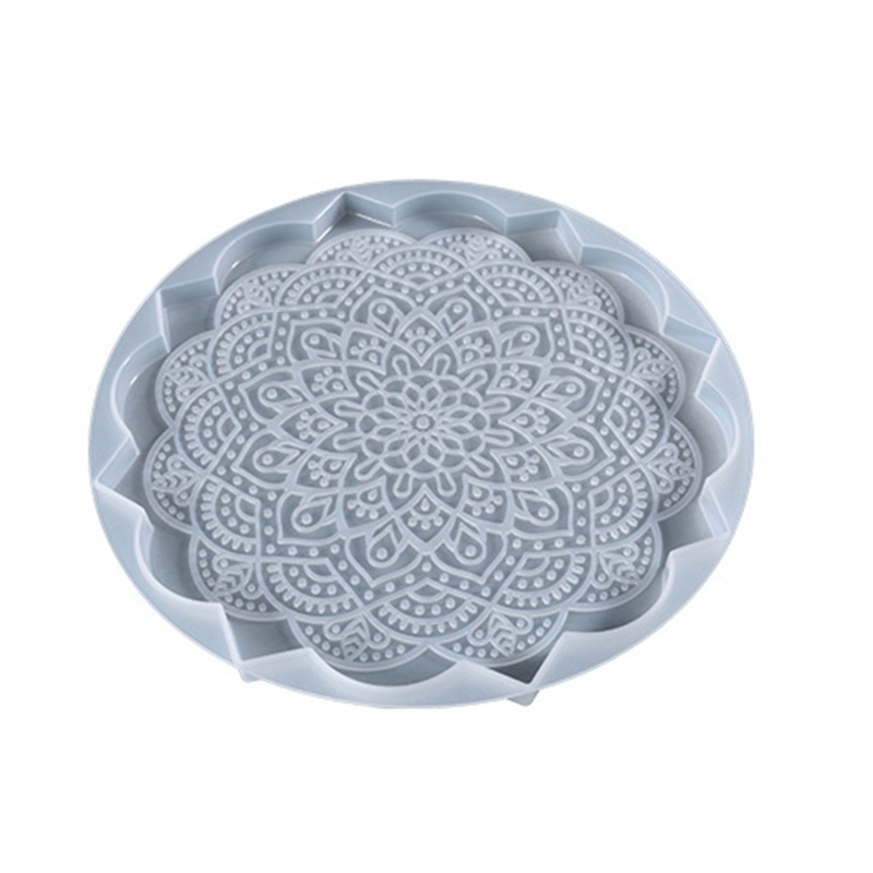 Sa Khuôn Silicon Làm Tấm Lót Bàn Ăn Họa Tiết Mandala Độc Đáo Tiện Dụng