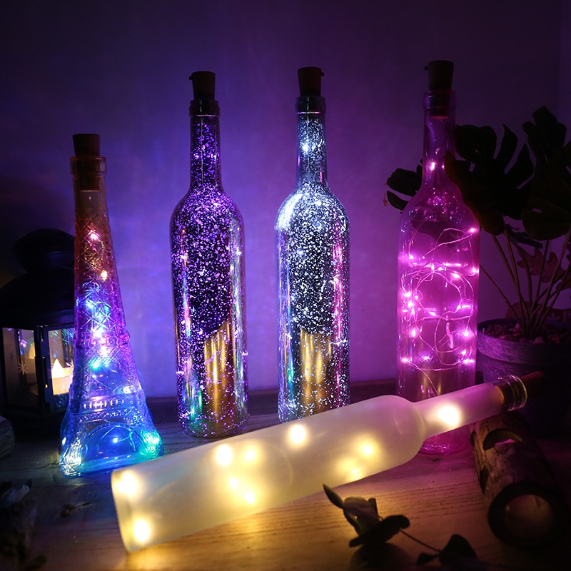 Dây Đèn LED 3 Chế Độ Trang Trí Nội Thất 1/2/3M Kèm Pin 20 Kiểu