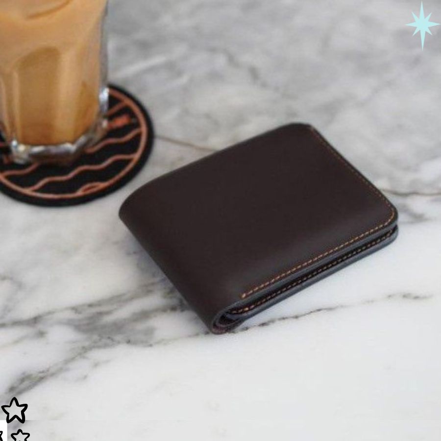 Ví Ngang Nam Mini Da Bò Thật Kiểu Dáng Trẻ Trung Độc Đáo, Bóp Đựng Tiền Thẻ CM25 - Leli_store