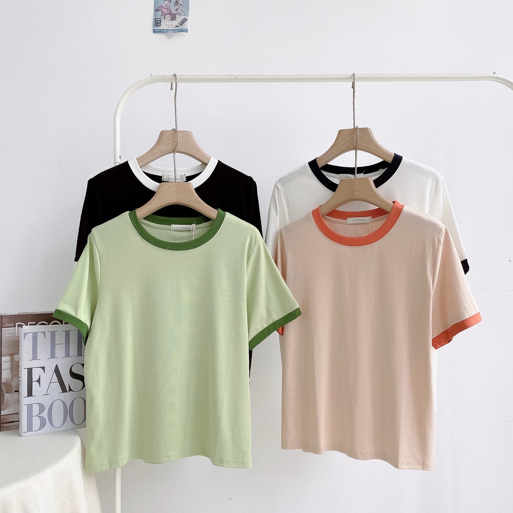 Áo phông trơn LYRA bó sát tôn dáng bagic nhiều màu - VSYAP0236