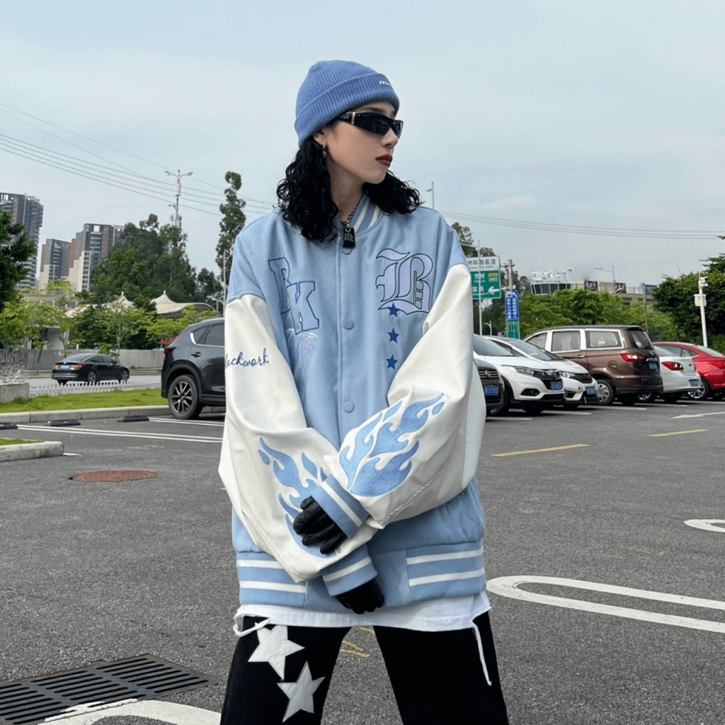 Áo Khoác Nữ Nút Cài Chất Nỉ Mềm Kiểu Bóng Chày BK Form Rộng MẶc Đẹp Che Nắng Tốt NEW UNISEX