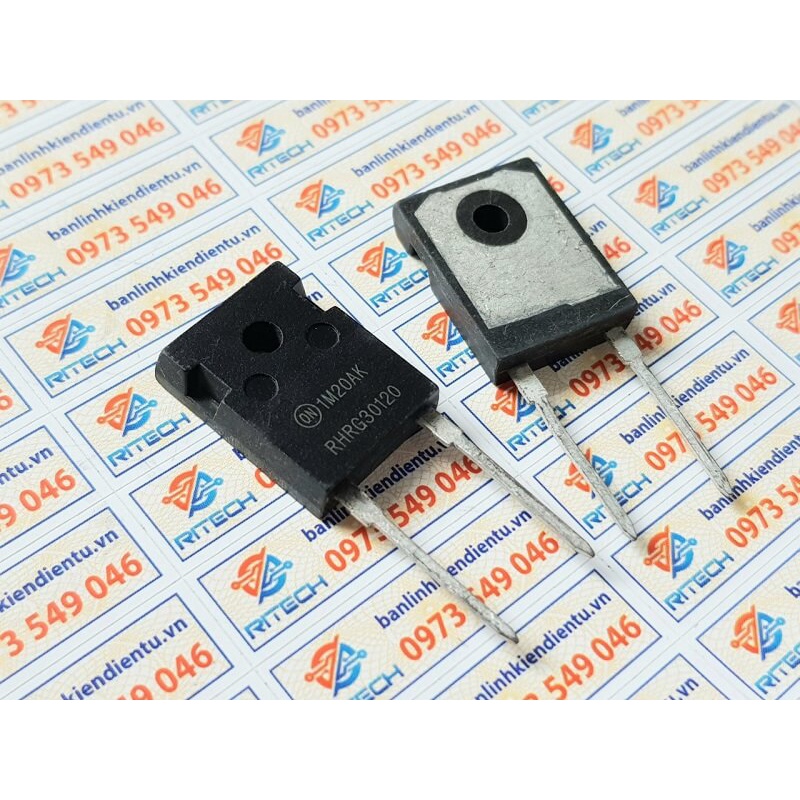 Combo 2 chiếc Diode xung RHRG30120 TO-247 30A 1200V