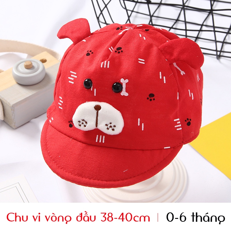 Nón mũ COTTON bé trai bé gái sơ sinh cực đẹp từ 0-6 tháng PocoHome, thiết kế tai thỏ hoạt hình dễ thương phong cách HOT