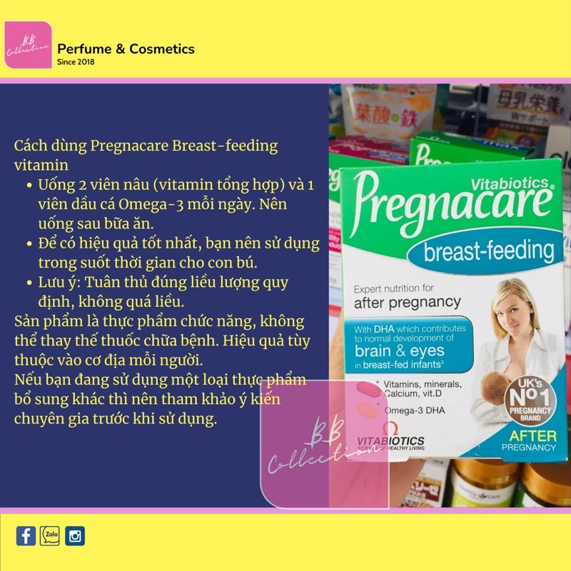 Thực phẩm bổ sung cho phụ nữ sau sinh Pregnacare Breast-Feeding (84 viên/hộp)
