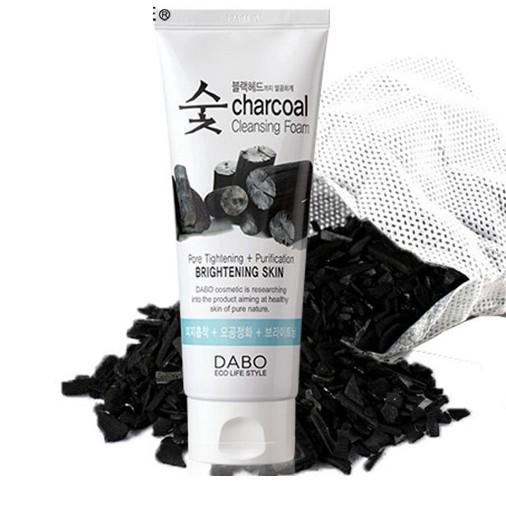 HÀNG CHÍNH HÃNG- Sữa Rửa Mặt Than Hoạt Tính Xóa Mụn, Sach Nhờn Dabo Charcoal Foam Cleanser 150ml/ Tuýp Hàn quốc