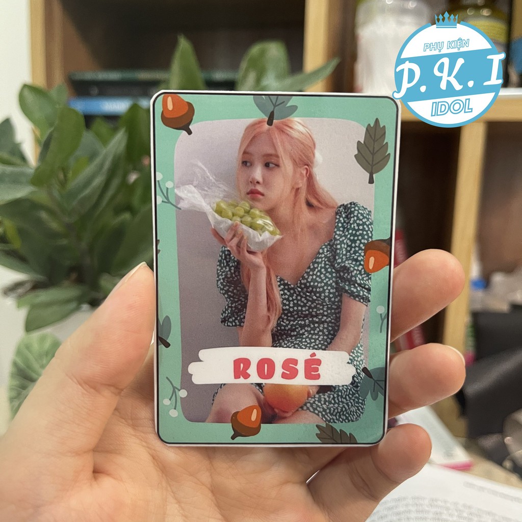 Bộ Card Cứng In Hình Nhóm Nhạc – Các Thành Viên Blackpink Bo Góc