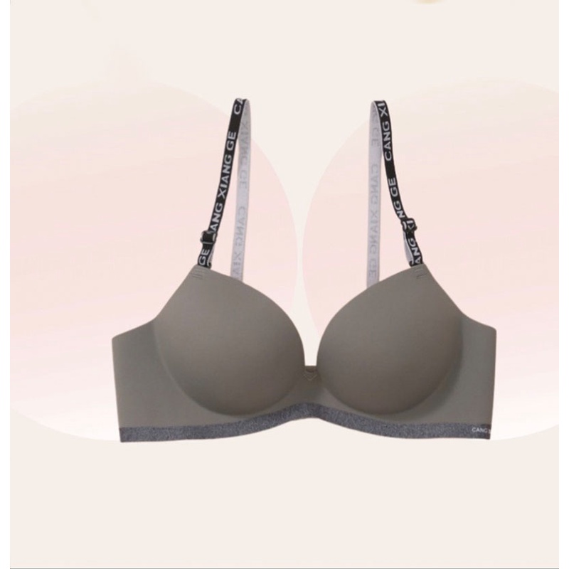 Áo Ngực Su Không Gọng Nâng Ngực Dây Chữ Viền Lai Đẹp Nổi Bật A19L