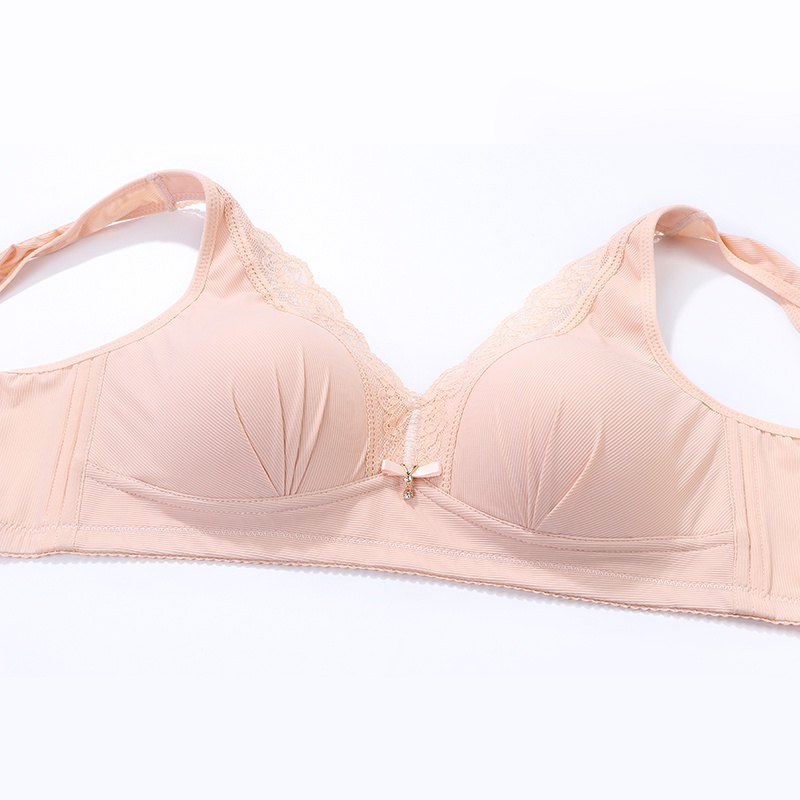 Áo Ngực Cúp C Dây Bản Rộng Che Phủ Toàn Diện Không Gọng Thép Cho Nữ