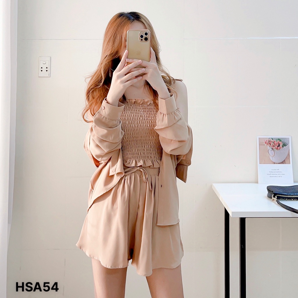 (Mẫu mới- Freesize) Set đũi booking 3 món_HSA54