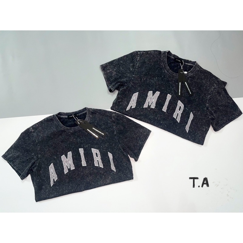 ÁO PHÔNG NAM AMIRY HOẠ TIẾT LOANG RÁCH NHẸ Ở VAI