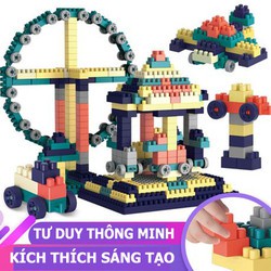 BỘ LEGO 520 CHI TIẾT CHẤT LIỆU CAO CẤP BỀN ĐẸP NHIỀU MẦU SẮC