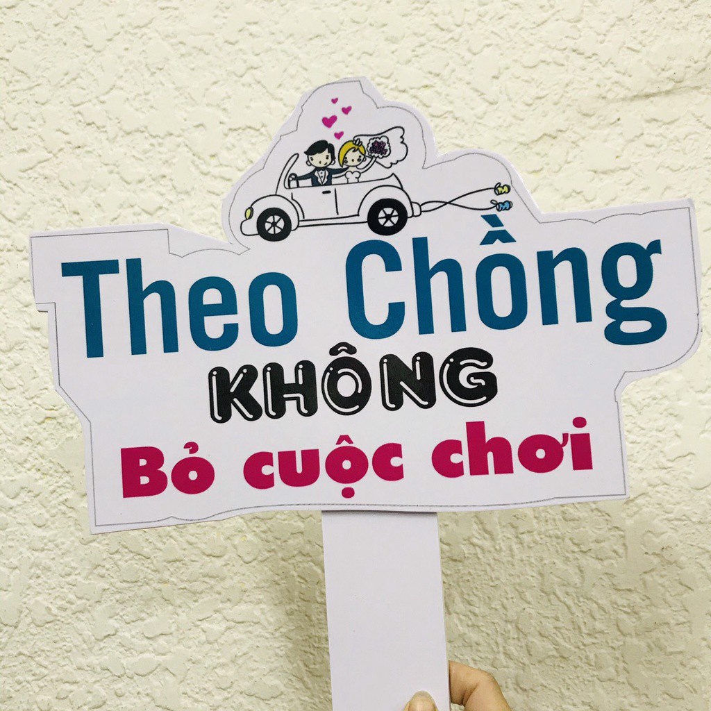 [Ảnh thật] Bảng cầm tay sinh nhật - bảng cầm tay đám cưới - bảng hashtag cầm tay dễ thương 30cm