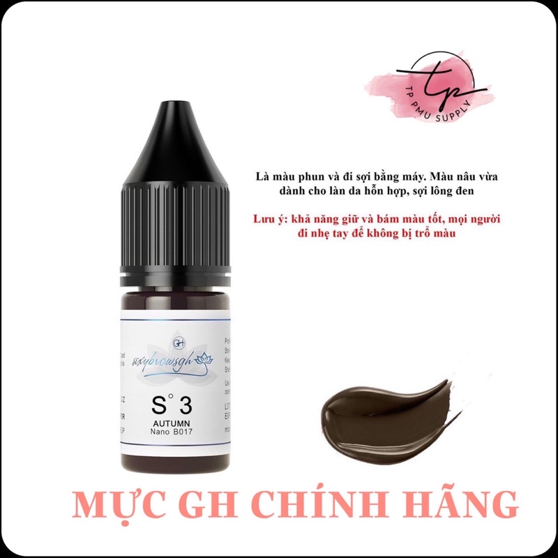 MỰC GH ĐI SỢI HAIRSTROKE, PHUN MÀY SIÊU BÁM