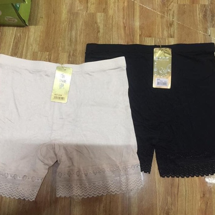 Quần mặc váy cotton pha ren co zãn nhiều không hằn thịt-giadungsieure