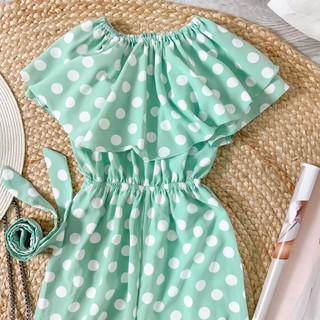 Jumpsuit chấm bi