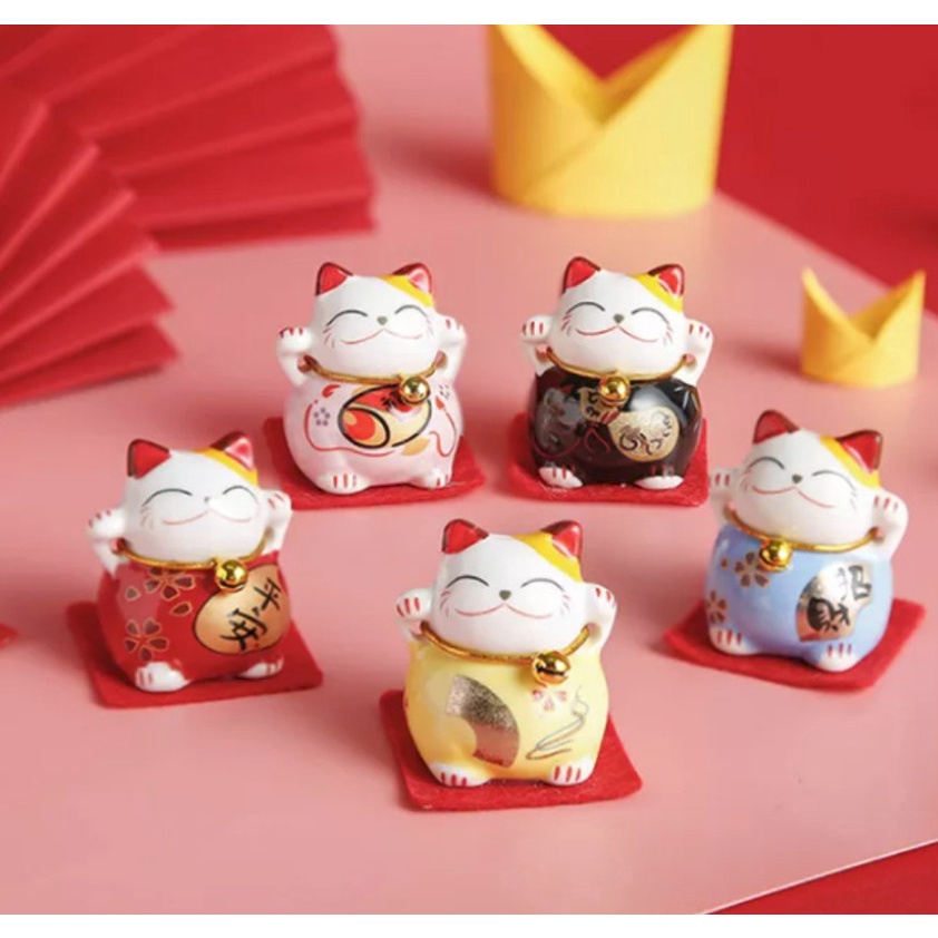 5 chú tường mèo Nhật Bản Maneki Neko - luôn mang may mắn và hạnh phúc đến cho mọi nhà