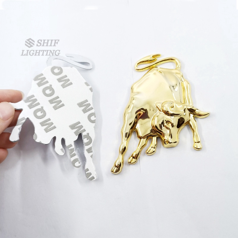 1 Miếng Dán Trang Trí Hình Logo Xe Lamborghini Bằng Kim Loại