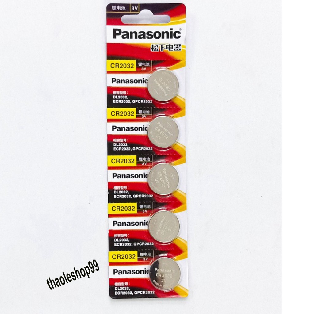 Pin CR2032 3v Lithium PANASONIC (hàng chất lượng)