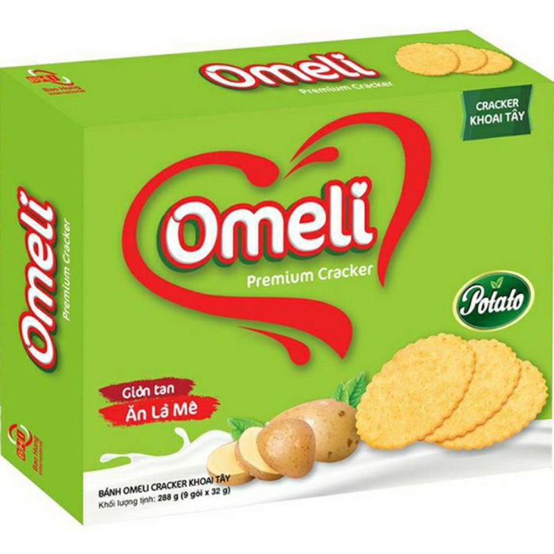 Bánh khoai tây omeli cracker hộp 288g