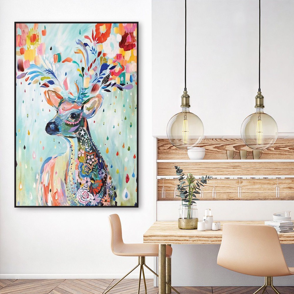 Tranh treo tường 1 tấm Canvas Lala tuyệt đẹp giá xưởng kèm đinh chuyên dụng nhận thiết kế theo yêu cầu