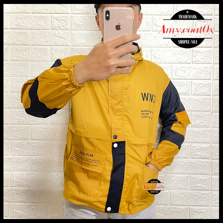 Áo khoác nam kaki túi hộp form rộng áo khoác jacket kaki nam dày 2 lớp cao cấp - Amy.Coat0x | BigBuy360 - bigbuy360.vn