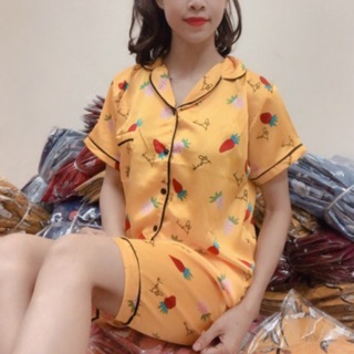 Đồ Bộ Lụa Satin Lửng