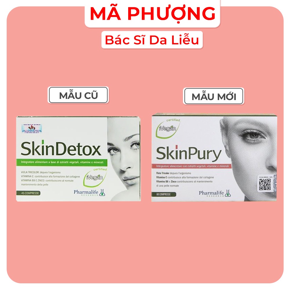 Viên uống thải độc và ngăn ngừa mụn Pharmalife SkinPury