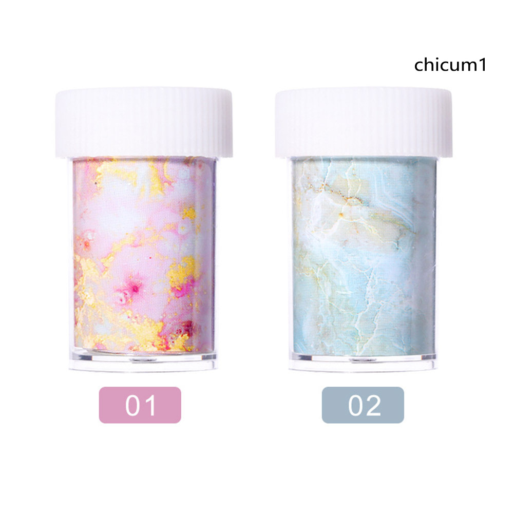 [Hàng mới về] Nhãn dán trang trí móng nghệ thuật họa tiết vân đá cẩm thạch nhiều màu sắc