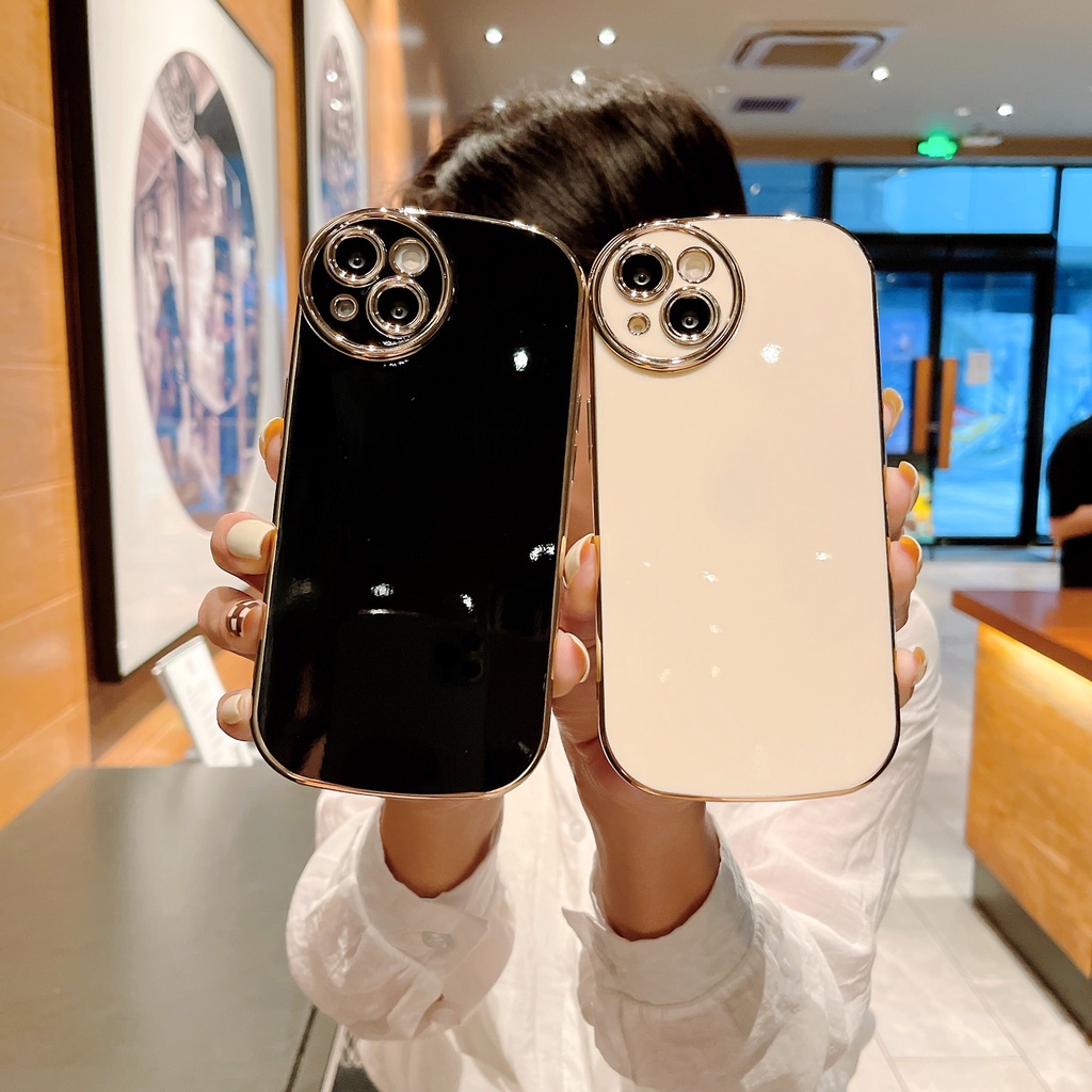 Ốp Điện Thoại Viền Cong Mạ Điện Cho iPhone13Pro IP13ProMax iPhone13 iPhonex iPhonexr Phone 12Promax 13Promax xs
