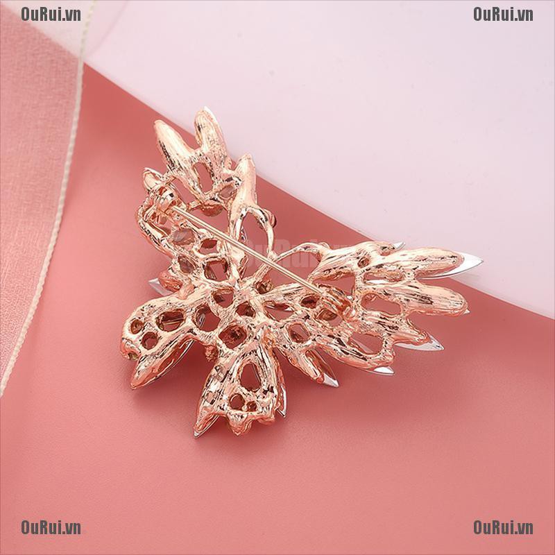 Ghim Cài Áo Hình Bướm Đính Đá Nhiều Màu Sắc Dễ Thương