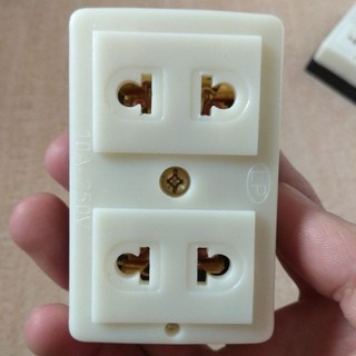 ❤️ FREESHIP ❤️[ Hộp 10 cái ] ổ cắm 2 ngả đa năng - ổ cắm điện hai lỗ