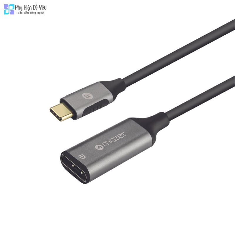 Cổng chuyển USB-C to Display Port Video Mazer M-USBCAL353-GY [PHÂN PHỐI CHÍNH HÃNG, BẢO HÀNH 5 NĂM]