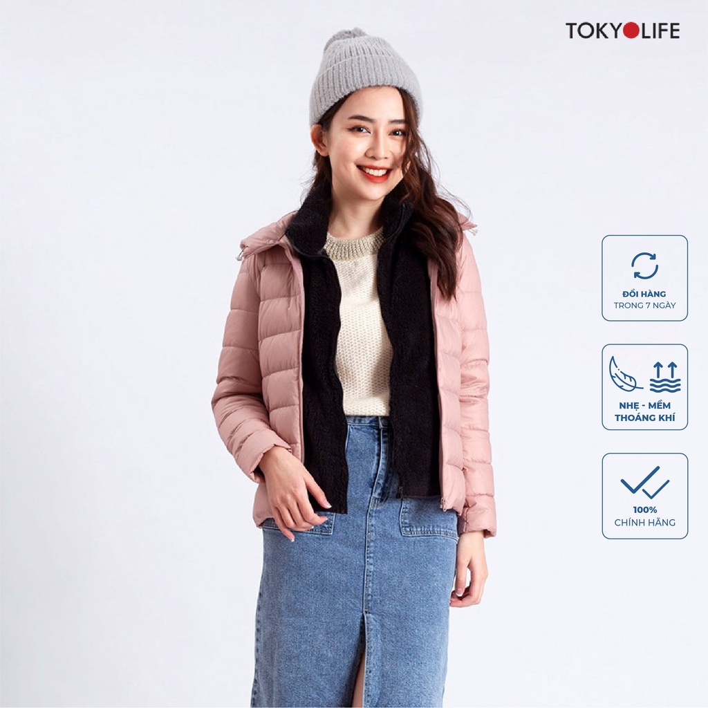 Áo Khoác Lông Vũ Cao Cấp Siêu Nhẹ, Ấm Nữ mũ liền TOKYOLIFE I9FEJ500H | BigBuy360 - bigbuy360.vn