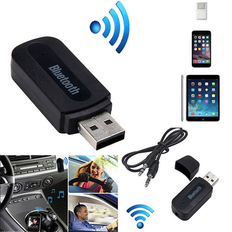 Thiết bị phát nhạc cổng USB không dây và dây cáp jack 3.5mm