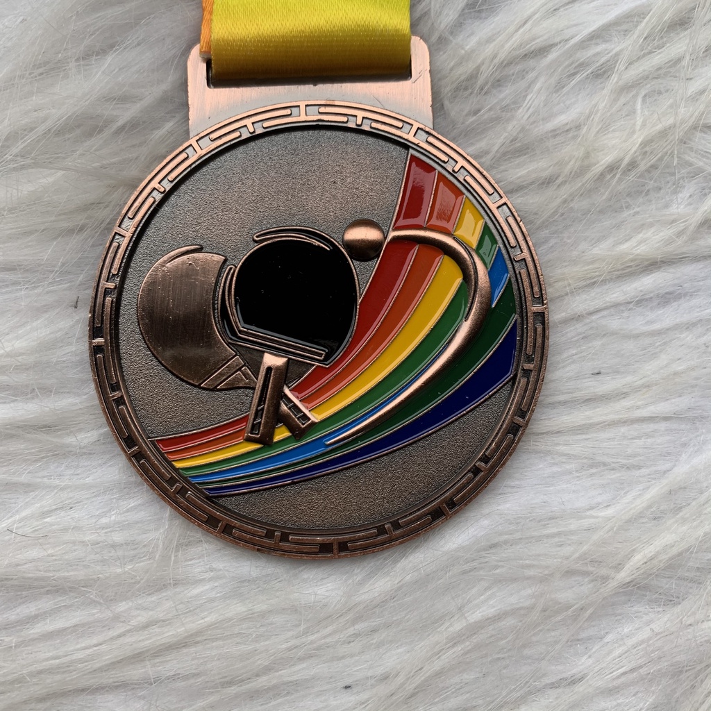 Huy chương, huân chương bóng bàn có dây thể thao dùng trao giải lưu niệm ⚡ FreeShip ⚡ mạ màu bền không phai cao cấp
