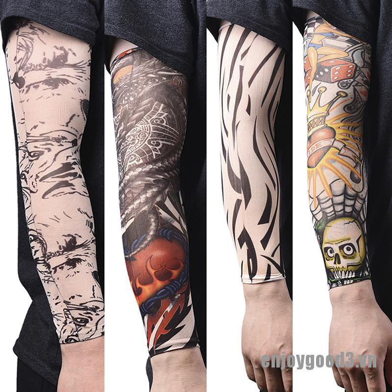Set 1 / 2 Găng Tay Giả Xăm Hình Xăm Bằng Nylon Cho Nam Nữ Enjoy3