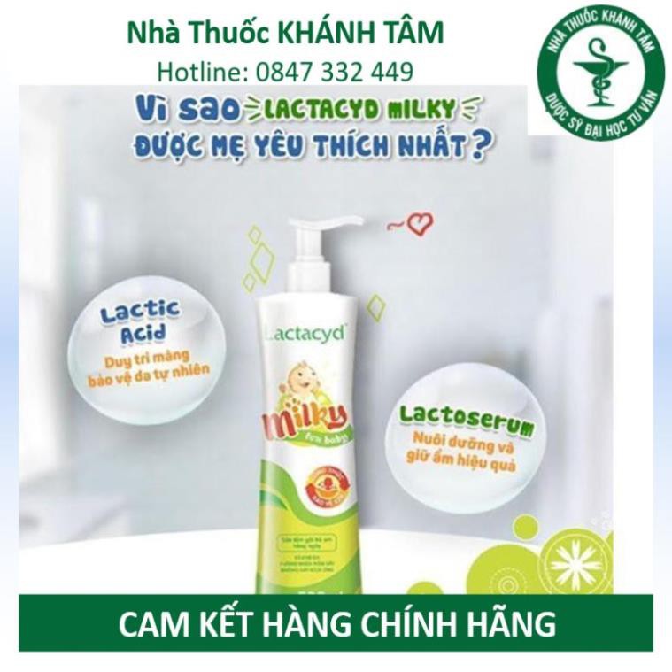 ! Sữa tắm gội trẻ em Lactacyd Milky - Lactacyd BB - Lactacyd em bé - giảm rôm sảy, hăm kẻ ! !