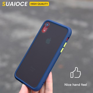 Ốp lưng trong suốt cho điện thoại iPhone X XS Max XR iPhone 7 8 Plus
