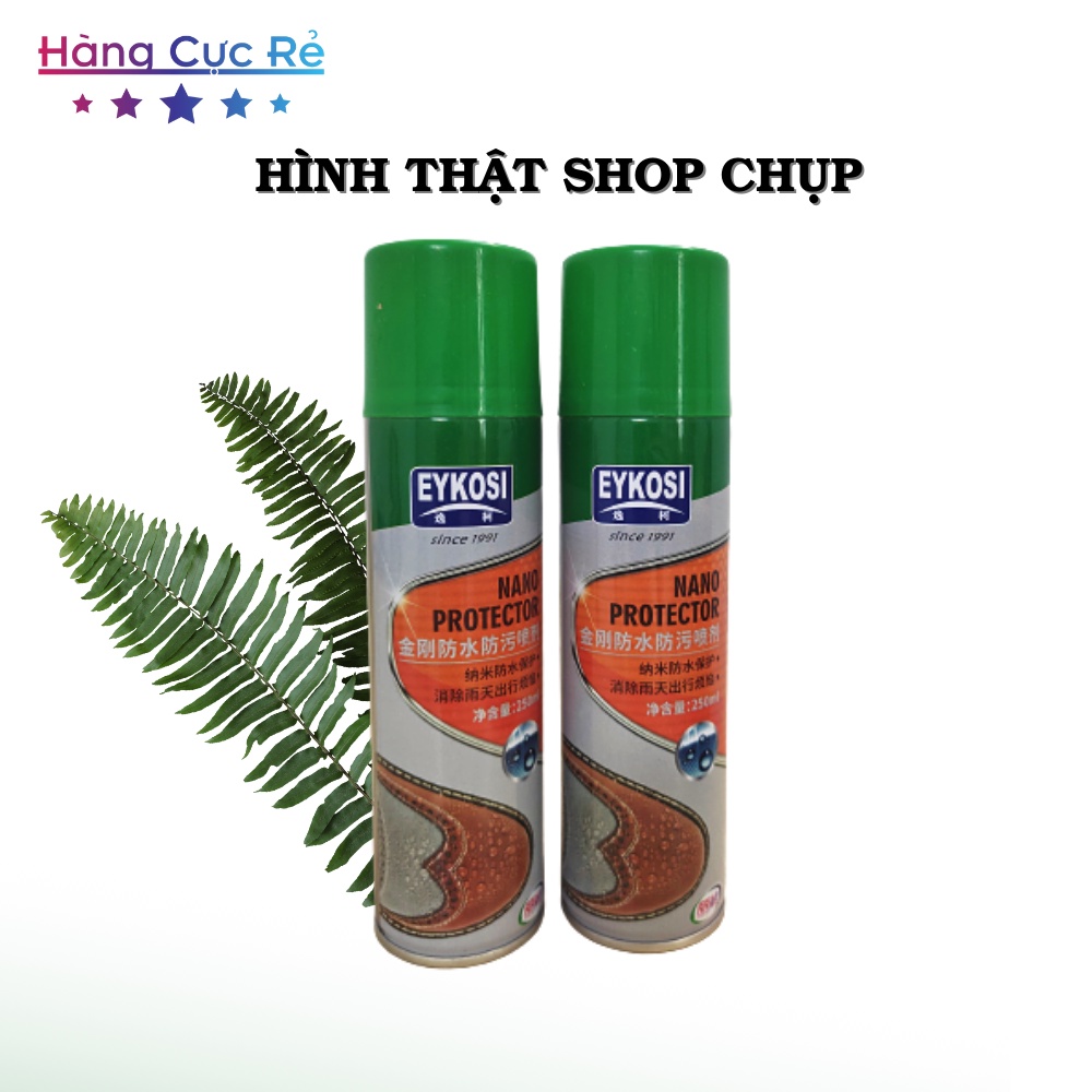 Chai xịt phủ nano, chống thấm nước cho giày dép Eykosi 250ml - Shop Hàng Cực Rẻ