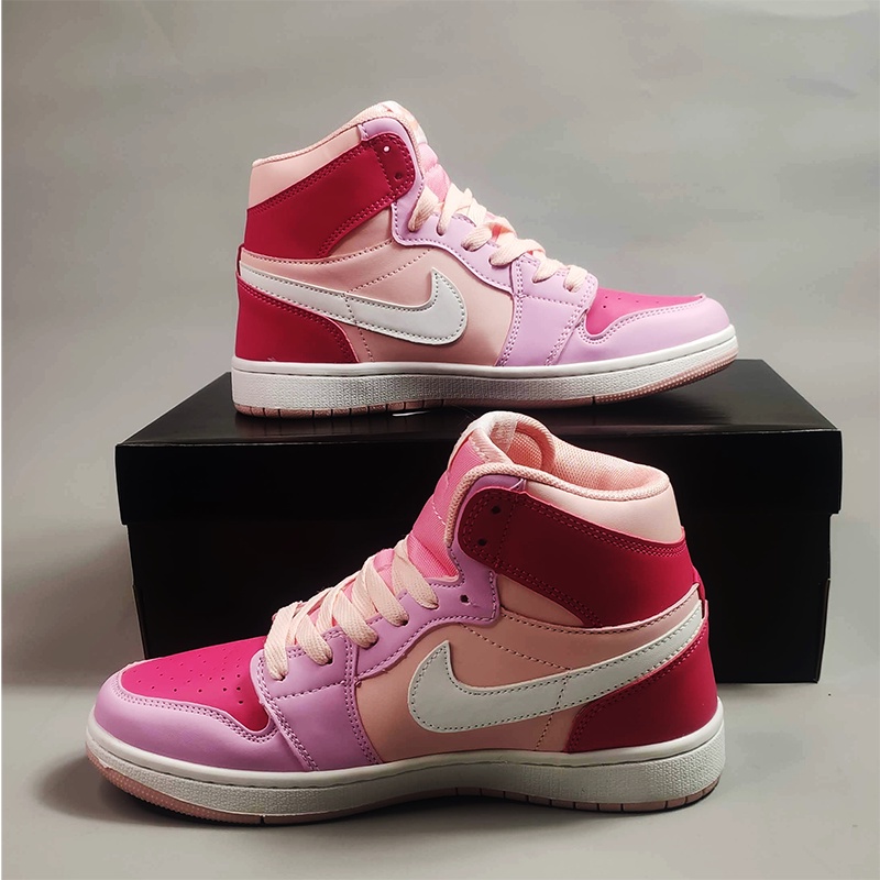 Giày thể thao nam nữ Nike Jordan Panda JD1 Cổ Cao màu Hồng