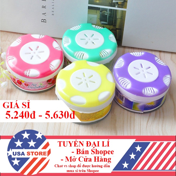 Hộp Sáp Thơm Nắp Hoa Để Nhà Vệ Sinh, Phòng Ngủ, Nhà Tắm - Tinh Dầu Tự Nhiên Khử Mùi Hôi Tủ Quần Áo, Ô Tô