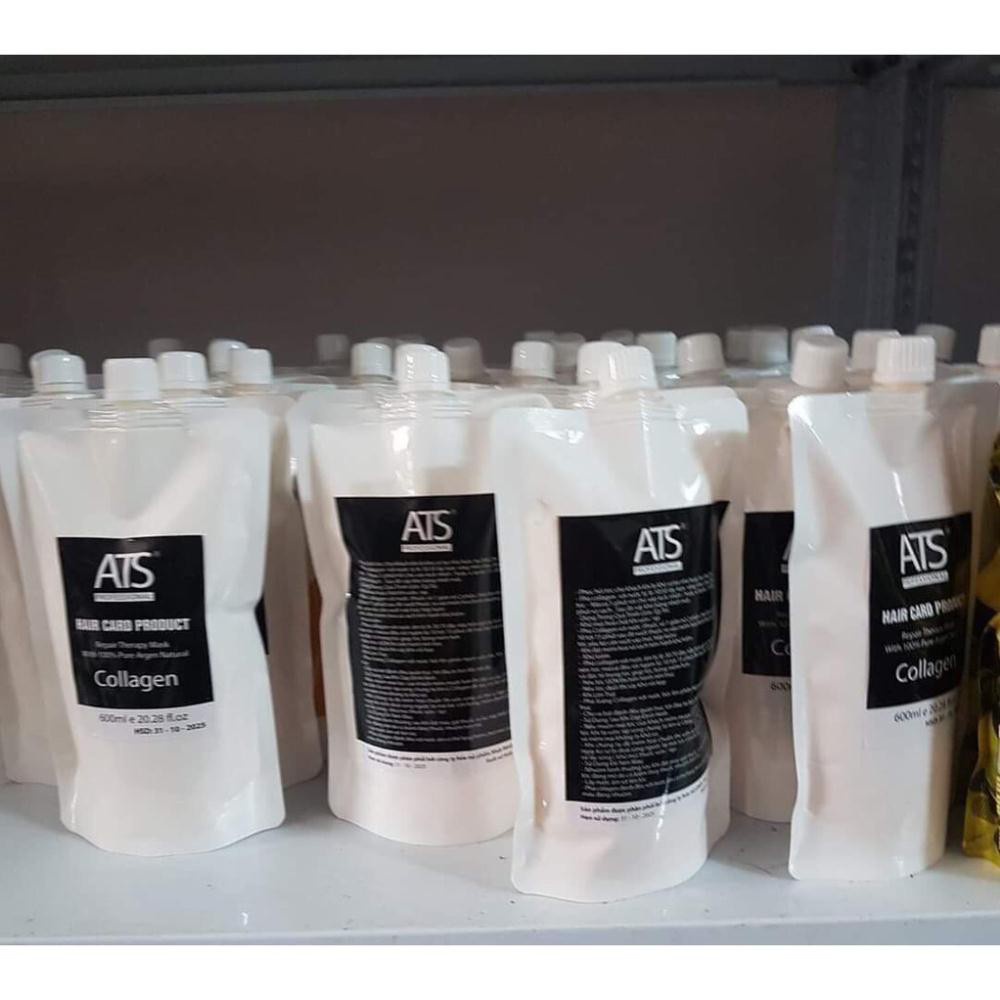 Hấp ủ tóc COLLAGEN ATS phục hồi tóc hư tổn nặng Lamyra