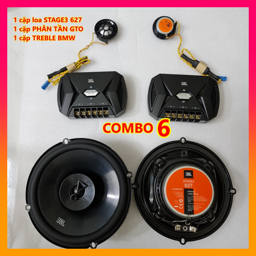 COMBO Loa JBL 605CSQ 607CF 627 + Phân Tần GTO + Treble BMW / GTO609C Nâng Cấp Hệ Thống Âm Thanh Xe Ô TÔ - Hàng LIKE NEW
