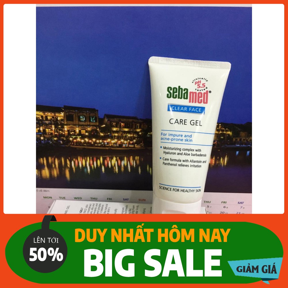 THÁNG SALE Gel Dưỡng Ẩm Chăm Sóc Và Bảo Vệ Da pH 5.5 Sebamed Clear Face Care Gel SCF05 (50ml) - 0513536  SALE