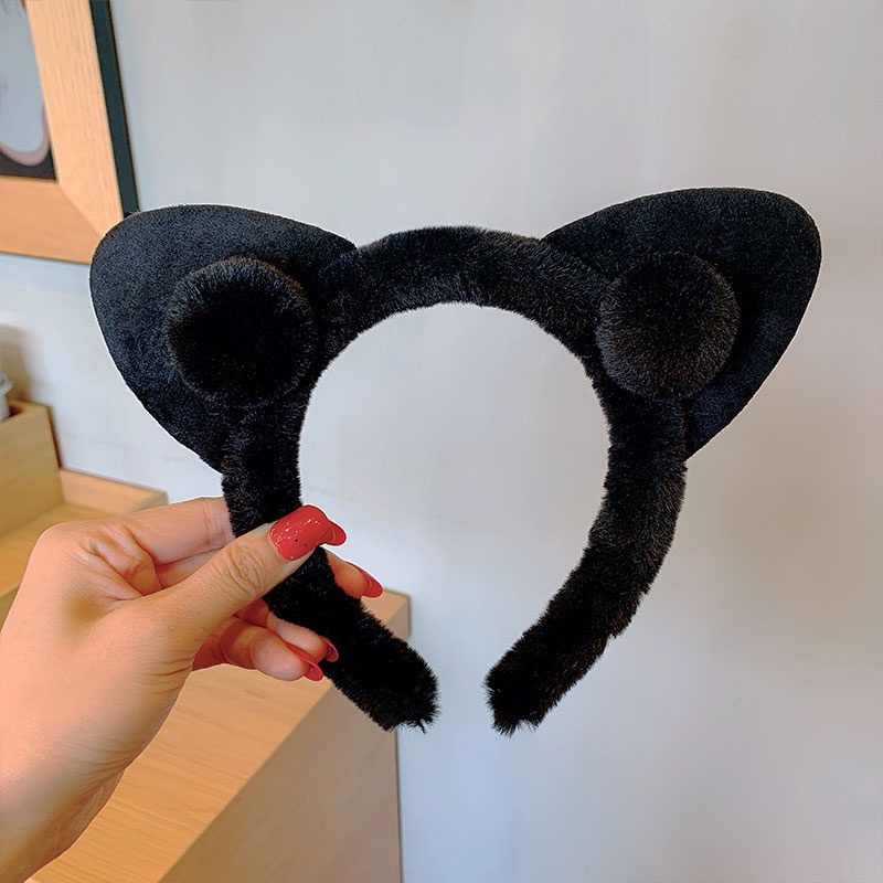 Băng đô cài tóc hình tai mèo dễ thương phong cách Hàn Quốc