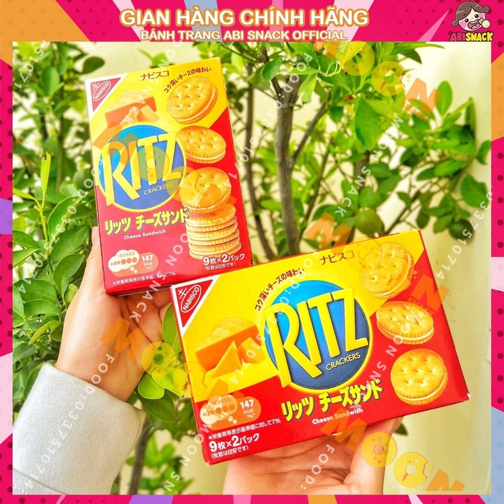 Bánh Ritz Nhật kẹp phô mai bơ mặn 160g