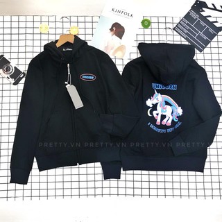 Áo khoác kì lân unicorn unisex màu đen