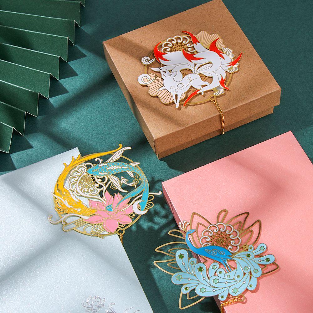 Thẻ Đánh Dấu Trang Sách Hình Cầu Vồng Phong Cách Trung Hoa Cổ Điển