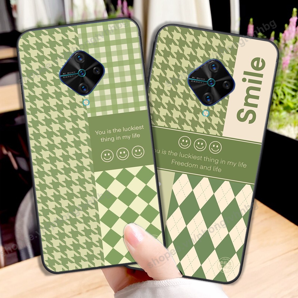 Ốp lưng Vivo S1 / S1 Pro in mẫu gấu thể thao , smile mặt cười cực cute