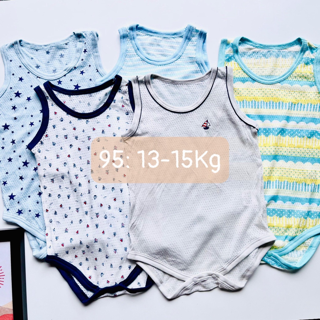 Bộ body suit bé trai bé gái hàng xuất dư vải cotton mềm mịn thoáng mát cho bé Shushibaby
